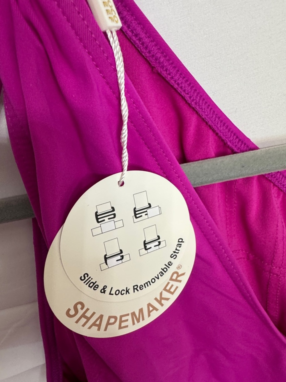 Coco Reef One-Shoulder Magenta Swimdress - Picture 5 of 7
